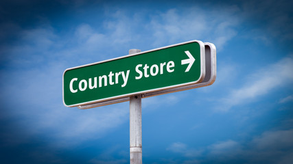 Street Sign to Country Store