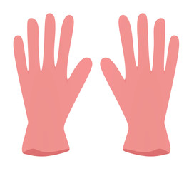 Obraz premium Hygienic latex gloves. vector illustration