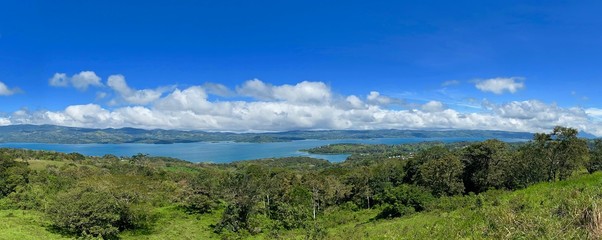 Arenal National Park with Arenal Volcano and Arenal Lake in Costa Rica