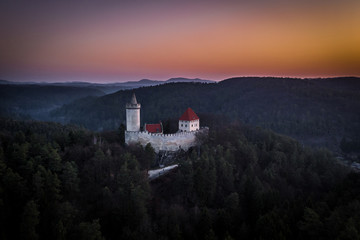 Kokorin Castle is a castle located northeast of Melnik, Czech Republic. It was built in the first half of the 14th century by order of Hynek Berka. It was heavily damaged during the Hussite wars.