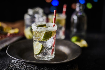 Homemade summer lime lemonade.