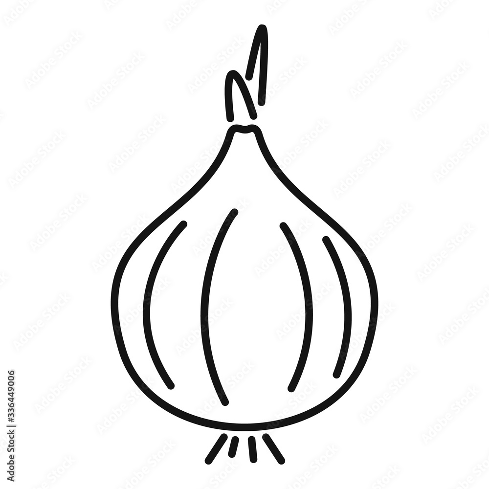 Poster diet onion icon. outline diet onion vector icon for web design isolated on white background