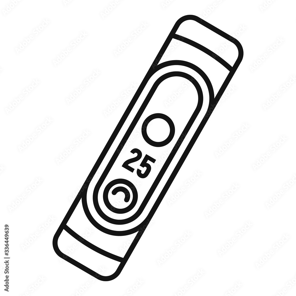 Poster running bracelet icon. outline running bracelet vector icon for web design isolated on white backgro