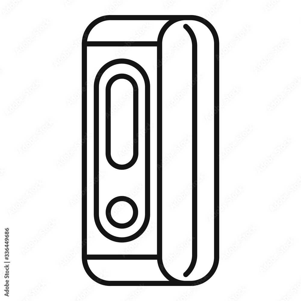 Poster pedometer bracelet icon. outline pedometer bracelet vector icon for web design isolated on white bac