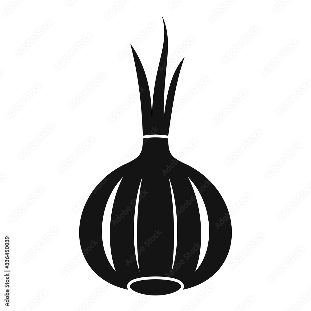 Poster diet onion icon. simple illustration of diet onion vector icon for web design isolated on white back