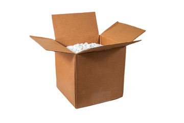 Polystyrene or white styrofoam packing