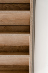 wooden ceiling background made from mahogany,ecological background with natural wood,panel made with a staple in dark brown