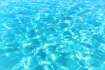 Blue fresh water texture for nature background
