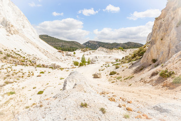 la Unica abandoned quarry at collado de Puerto Blanco pass, Quentar, province of Granada, Andalusia, Spain