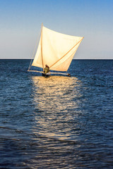 Fototapeta premium Malagasy traditional outrigger canoe