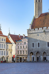 Obraz premium Old city Tallinn Estonia without people