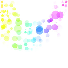 Bubbles Circle Dots Unique Colorful Bright Vector Background