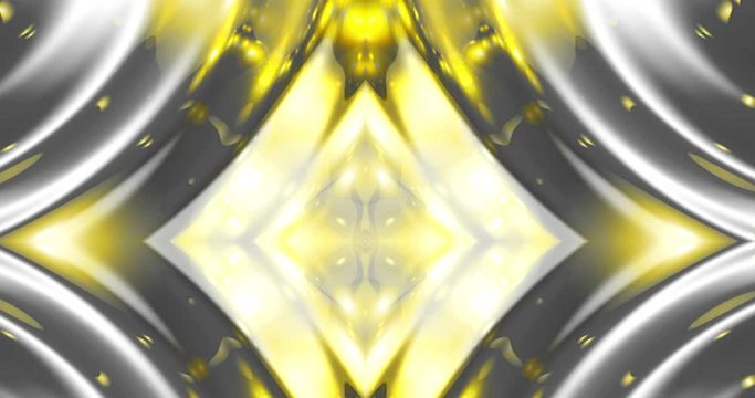 Abstract fluid beauty background with metal golden and silver color ellement