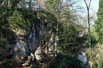 The Kakushöhle in Weyer in the Eifel on a spring day