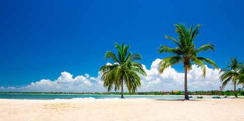 Obraz premium beautiful beach and tropical sea