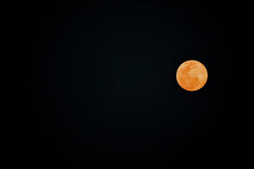 full moon in the night sky