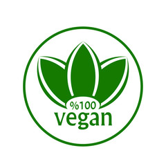 vegan icon on white background