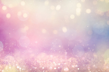 Christmas and New Year holidays background, glitter vintage lights background. defocused.