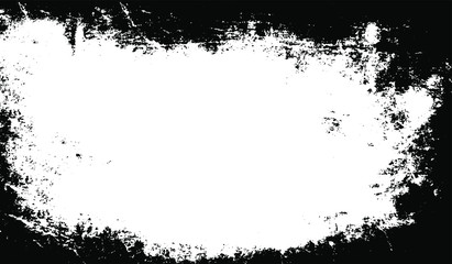 Scratched Frame. Grunge Urban Background Texture Vector. Dust Overlay. Distressed Grainy Grungy Framing Effect. Distressed Backdrop Vector Illustration. EPS 10.