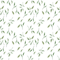 seamless rustic watercolor pattern floral simle rustic