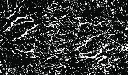 Cracked Surface Grunge Texture Vector. Uneven Overlay. Distressed Grungy Effect. Vector Illustration.Black Isolated on White Background. EPS 10.