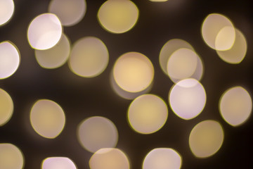 Background blur: bokeh light in city night lights, blur, blurred background To see the light outside the focus bokeh lights