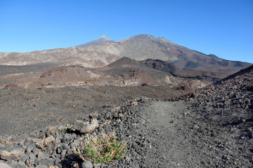 Espagne, tenerife, la montagne Samara avec la vue sur le El TEede