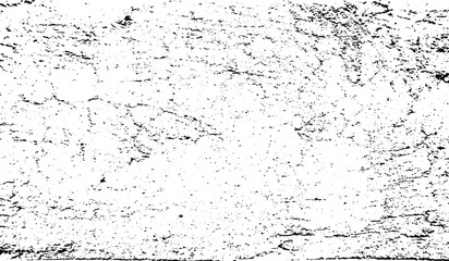 Obraz premium Cracked Surface Grunge Texture Vector. Uneven Overlay. Distressed Grungy Effect. Vector Illustration.Black Isolated on White Background. EPS 10.