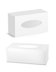Fototapeta premium White package window. Vector cardboard box