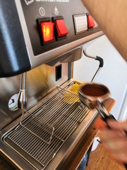 coffee machine makes cappuccino