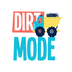 Hand drawing digger illustration vector. © miniwhale