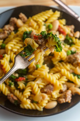 Kale Sausage Rotini Pasta