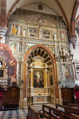 Obraz premium The interior of the Duomo Cattedrale di S. Maria Matricolare cathedral in Verona, Italy