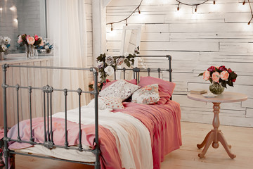Bedroom interior romantic style 