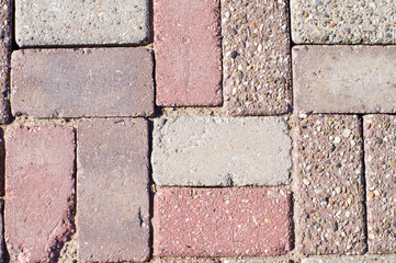 Street brick pattern with different colors background