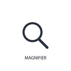 Magnifier icon. Simple device element illustration.