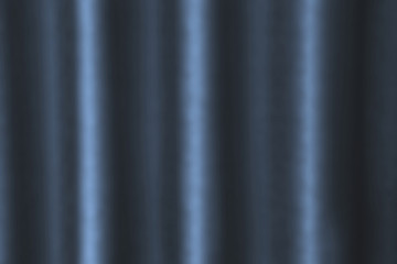 luxurious wavy blue fabric texture surface curtain wave with a pattern background. macro texture of blue striped fabric