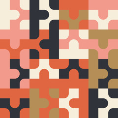 Mid-Century Abstract Vector Pattern Design