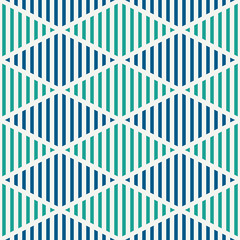 Seamless pattern with hatched diamonds. Argyle wallpaper. Rhombuses and lozenges motif. Repeated geometric figures