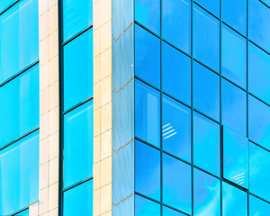 Glass windows as detail of modern architecture