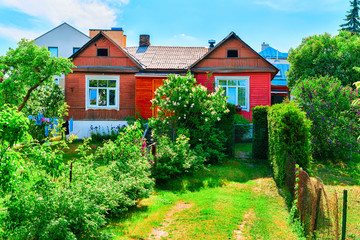 House with garden in Old city center Vilnius