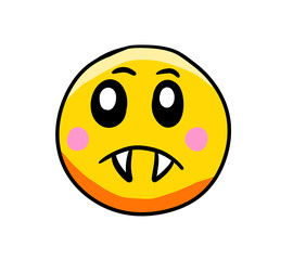 Cartoon Stylized Monster Emoticon