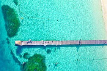 Cancun Mexico beach aerial 
