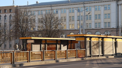 tramway station at european street