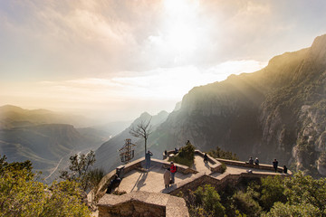 Montserrat observation area, Barcelona Spain