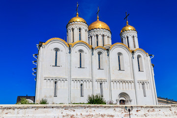 Dormition Cathedral (Assumption Cathedral) in Vladimir, Russia. Golden ring of Russia