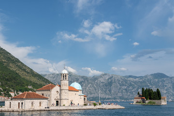 The island of Gospa od Skrpela, in the Bay of Kotor.