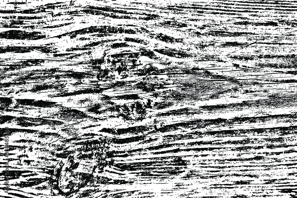 Poster grunge texture of rough unpolished black and white board. abstract background of an old tree. vector