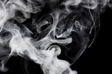 Nature Abstract: The Delicate Beauty and Elegance of a Wisp of White Smoke