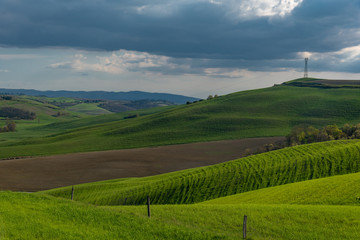 panorama of the Chianti hills in Tuscany
